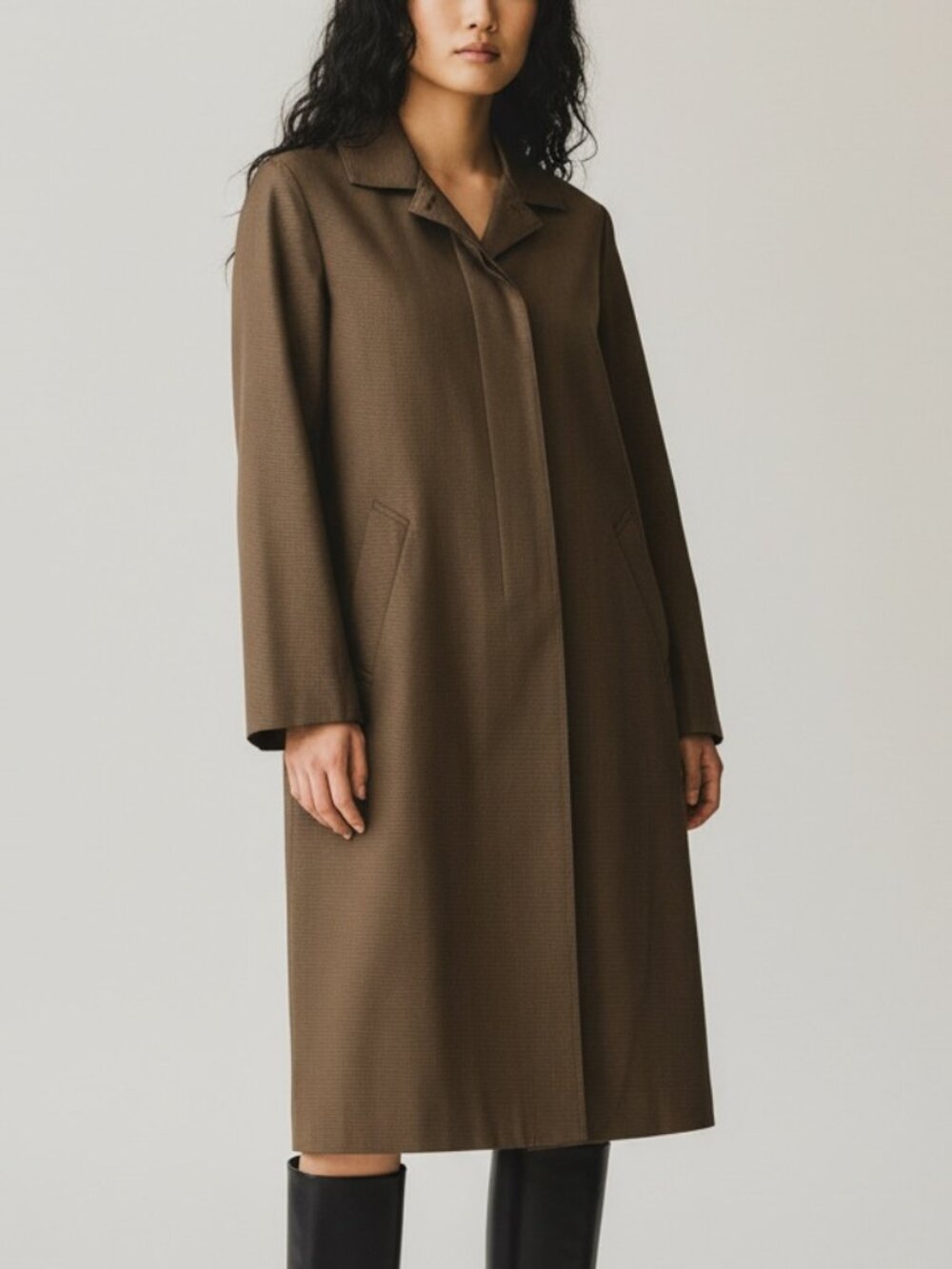 Vintage Chaiken and Capone Tailored Minimalist Car Coat